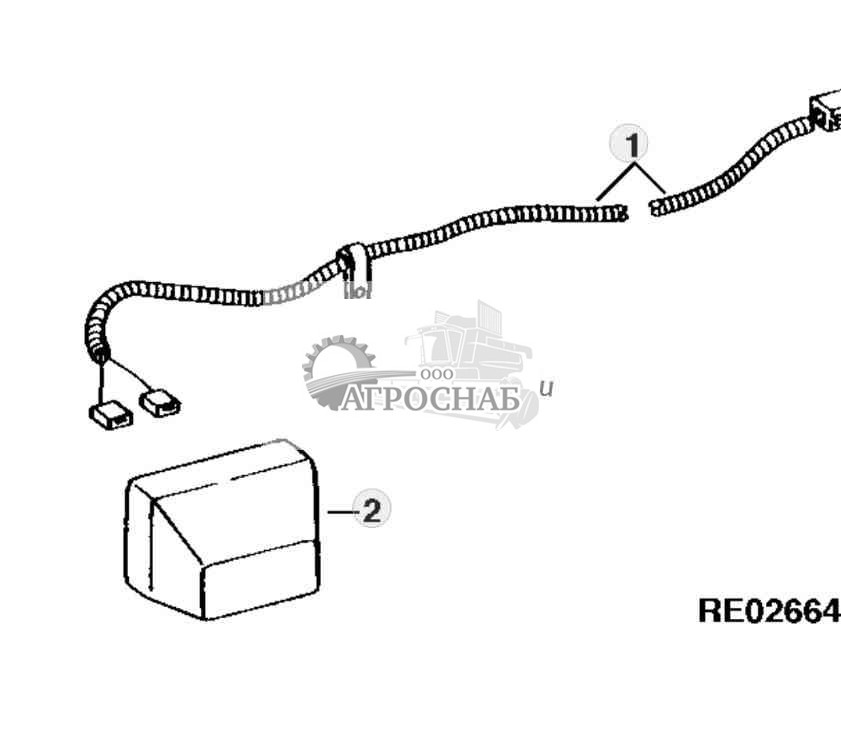 WIRING HARNESS LICENSE PLATE LAMP EUROPEAN VERSION 